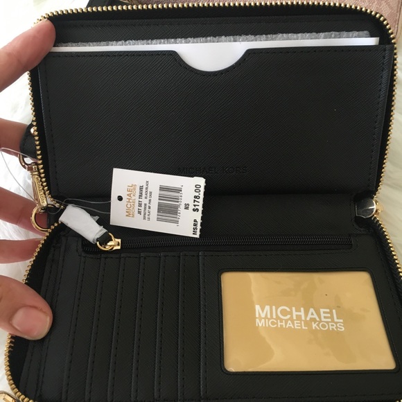 Last1✨Michael Kors jet set Large flat phone wallet - Picture 7 of 8